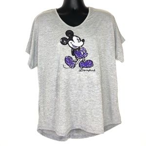 Disneyland Mickey Mouse Sequined Blouse (L)